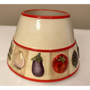 Home‎ Interiors Ceramic Candle Caper Shade Vegetables